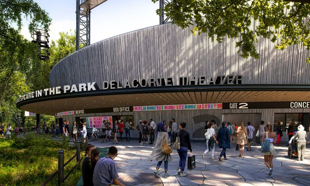 A rendering of the future Delacorte Theater